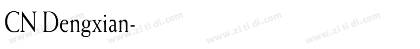 CN Dengxian字体转换